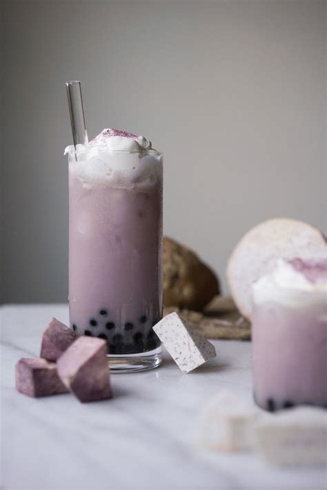 taro boba tea recipe|taro bubble tea with tapioca.